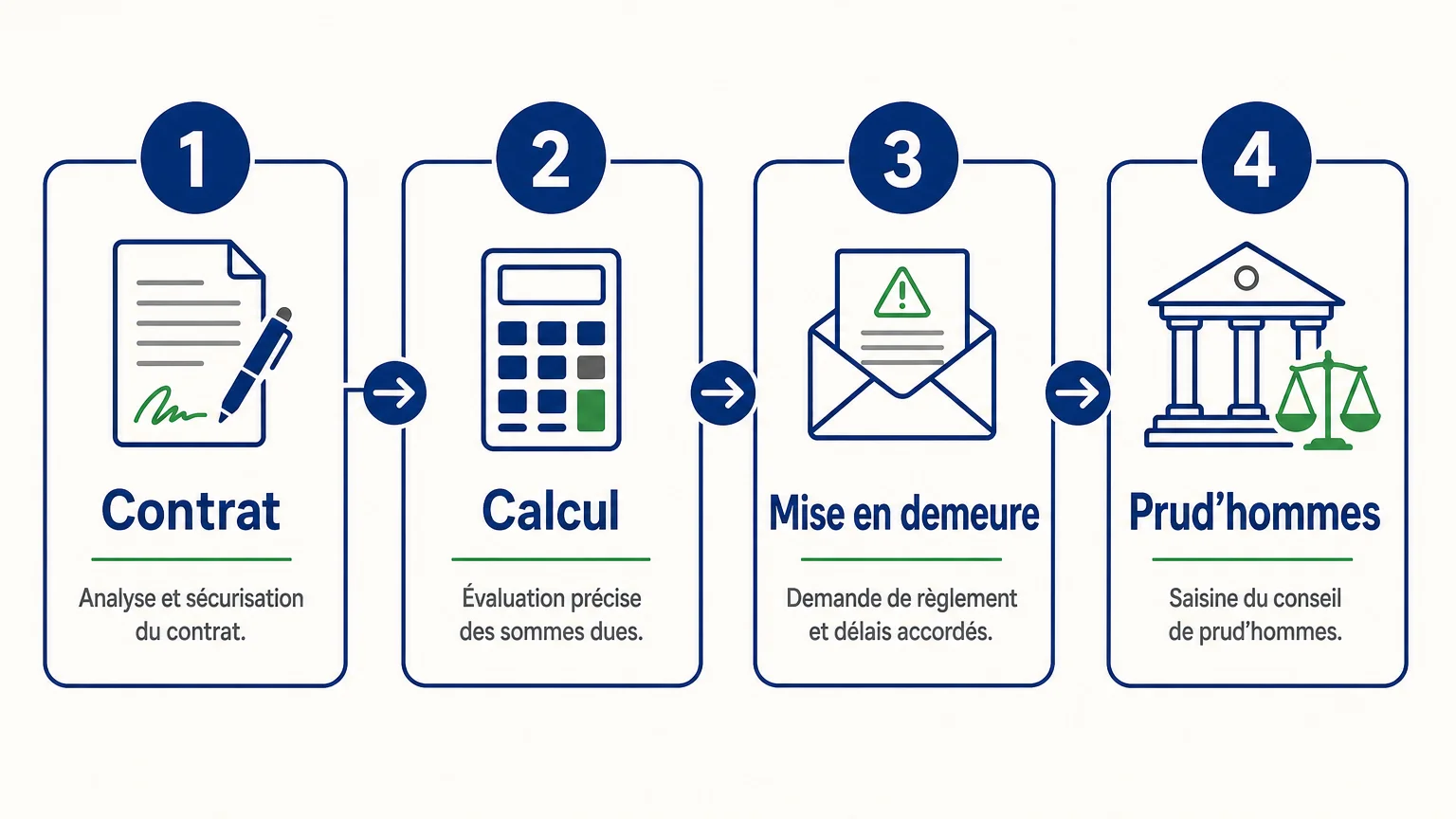 Les quatre étapes pour réclamer des commissions de VRP impayées