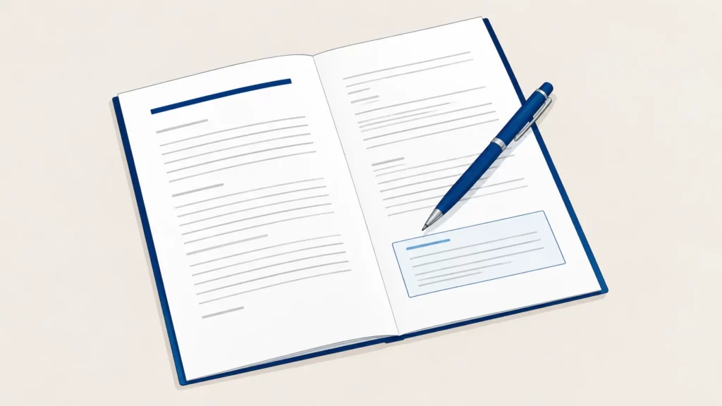 Un contrat de travail ouvert avec une clause mise en évidence